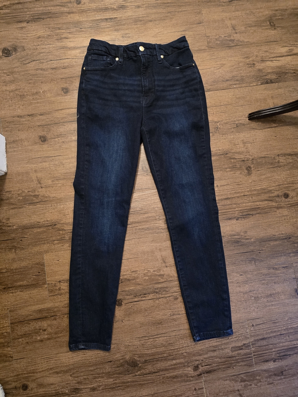 Good American High-Rise Dark Blue Skinny Jeans